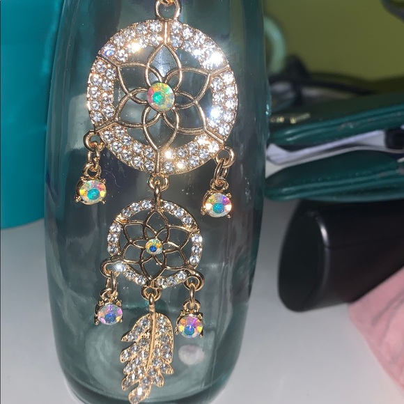 Aurora borealis Dreamcatcher purse/bag charm keychain - Picture 3 of 8